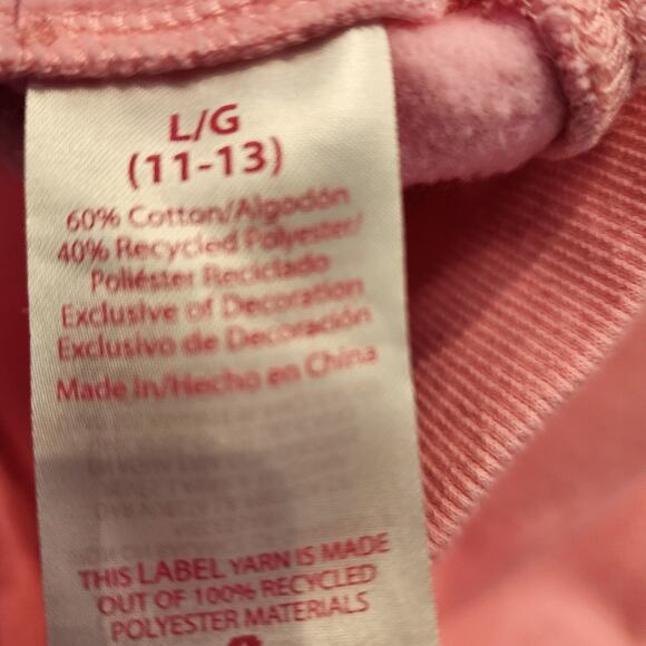 Pink Hoodie Sweatshirt Love Hooded Sweatshirt Juniors  Size L / 11-13 - Picture 7 of 7